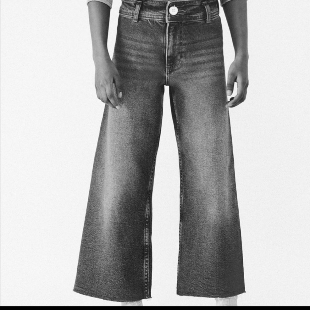 Zara marine straight jeans